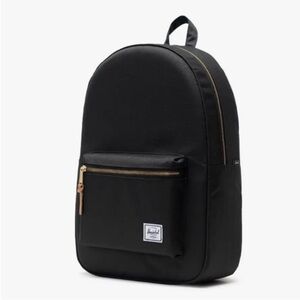 Herschel Supply Company Black Settlement Canvas Laptop Padded Backpack